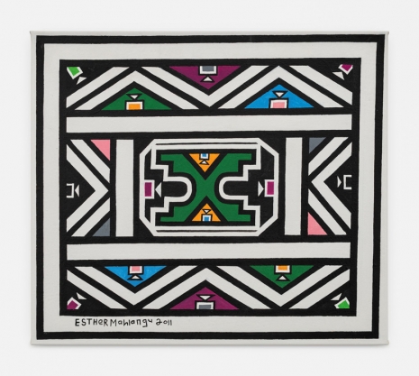 Dr. Esther Mahlangu, Ndebele Abstract, 2011, Almine Rech