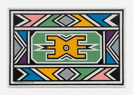 Dr. Esther Mahlangu, Ndebele Abstract, 2011, Almine Rech