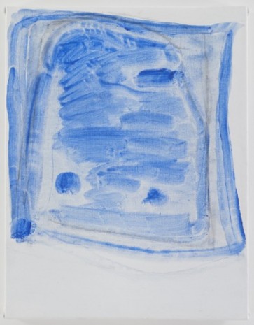 Raoul De Keyser , Sketchy Cobaltic Blue Flag, 2009, David Zwirner