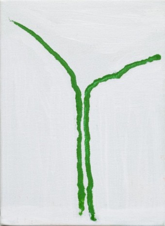 Raoul De Keyser , In Green (8 Verticals/2), 2010, David Zwirner