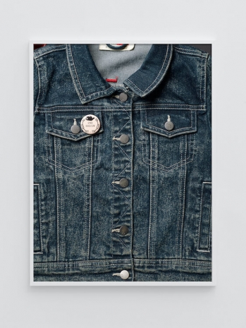 Annette Kelm, Jeans Buttons, End Racism, 2023 , Andrew Kreps Gallery