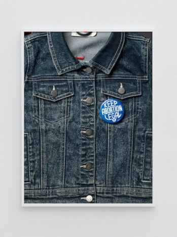 Annette Kelm, Jeans Buttons, Keep Abortion Legal, 2023 , Andrew Kreps Gallery