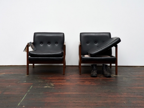 Tom Burr, A Pair of Black Chairs, 2023 , Bortolami Gallery