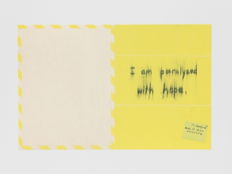 Roni Horn, Attention – Torrid Zone • Yellow Hope, 2022, Hauser & Wirth