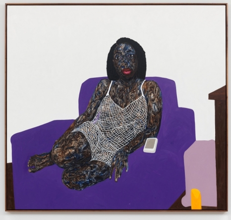 Amoako Boafo, Purple Single Sofa, 2023 , Gagosian