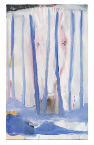 Valérie Favre, Pferd im Wald, 2022 , Galerie Barbara Thumm