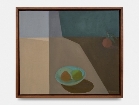 Helen Lundeberg, Fruit in Space (Bowl of Fruit), 1953 , Bortolami Gallery