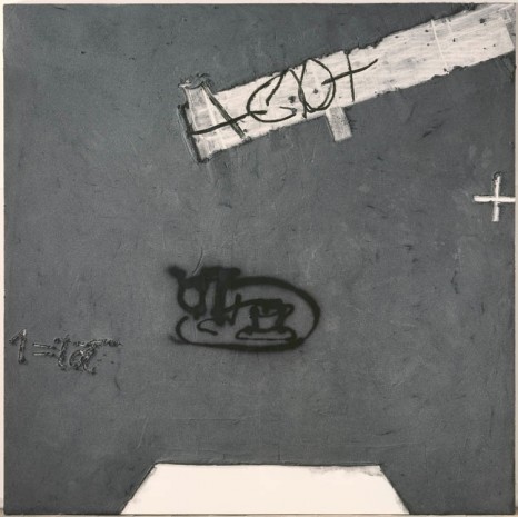 Antoni Tàpies, Tassa sobre gris, 2001, Timothy Taylor