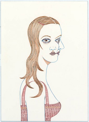 Ed Templeton, Two faced girl, 2012, Tim Van Laere Gallery