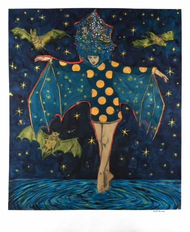 Marcel Dzama , Midnight's queen, 2023 , Tim Van Laere Gallery