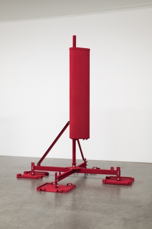 Yngve Holen, 5G Oslo Base Station Red, 2023 , Galerie Neu