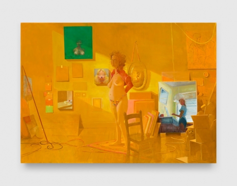 Lisa Yuskavage, Golden Studio, 2023 , David Zwirner