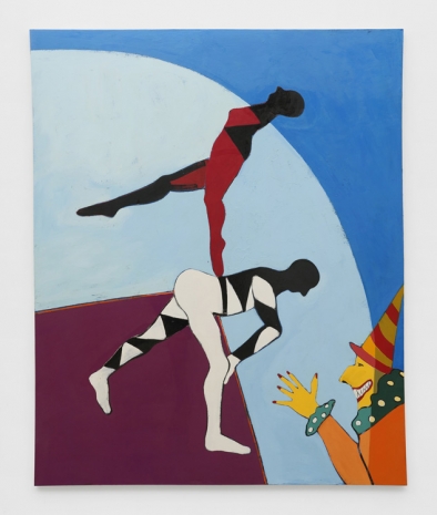 Joan Brown, Acrobats + Spectator on New Year’s Eve, 1974 , Matthew Marks Gallery