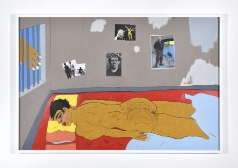 Soufiane Ababri, Bed work / (The story didn’t stop at Jack’s hotel), 2023 , Praz-Delavallade