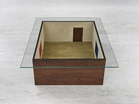 Sunah Choi, Table (Room with two paintings on the wall), 2023 , Galerie Mezzanin