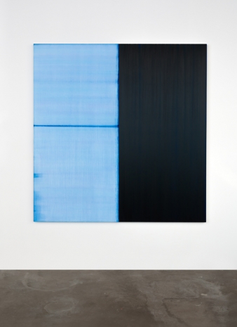 Callum Innes , Untitled Lamp Black/Delft Blue, 2021 , Sean Kelly