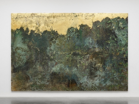 Anselm Kiefer, A stream, alplapping coyly coiled um, cool of her curls, 2023 , White Cube