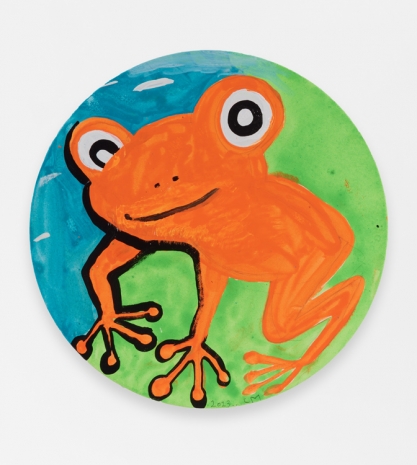 Chris Martin , Self-portrait as an orange frog, 2023 , Anton Kern Gallery