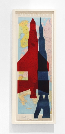 Stano Filko, Map of Europe (Rockets), 1967, The Mayor Gallery