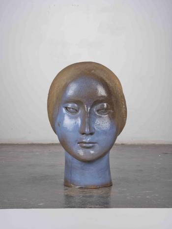 Vanessa Beecroft, Blue ½ Head (Mask), 2021, Lia Rumma Gallery