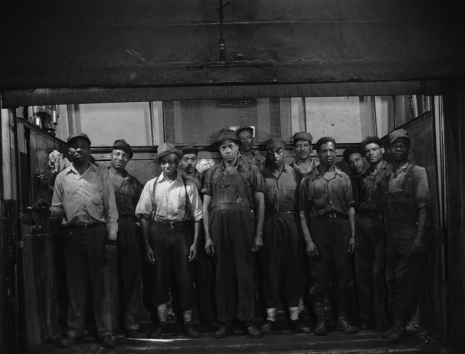 Gordon Parks, Grease Plant Workers, Pittsburgh, Pennsylvania, 1946 , Rhona Hoffman Gallery