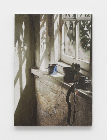 Mike Silva, Window sill with plant and camera, 2023 , The Approach