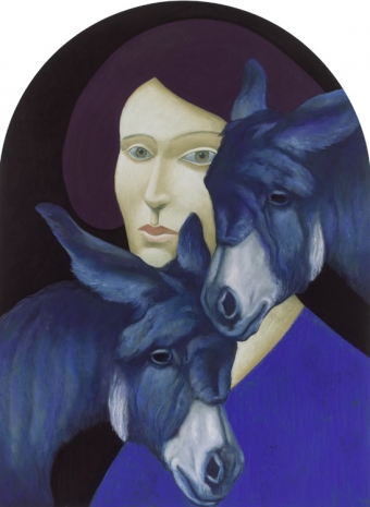 Nicolas Party, Portrait with a Donkey, 2023 , Hauser & Wirth