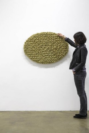 Haegue Yang, Sonic Rotating Ovals – Brass Plated, 2013, Galerie Chantal Crousel