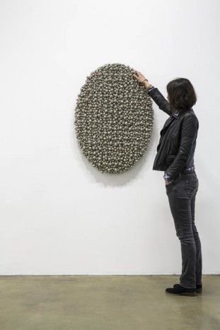 Haegue Yang, Sonic Rotating Ovals – Nickel Plated, 2013, Galerie Chantal Crousel