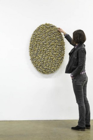 Haegue Yang, Sonic Rotating Ovals – Brass and Nickel Plated, 2013, Galerie Chantal Crousel