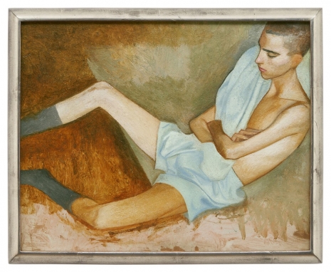 Julien Nguyen, Nikos Reclining, 2022 , Matthew Marks Gallery