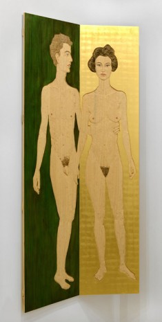 Stephan Balkenhol, Paradies (Diptychon), 2012, Galerie Thaddaeus Ropac