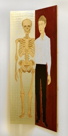 Stephan Balkenhol, Tod und Mann (Diptychon), 2012, Galerie Thaddaeus Ropac