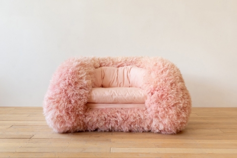 Fernando Laposse, Pink Furry Armchair, 2022 , Friedman Benda