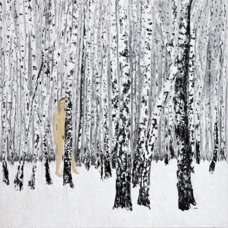 Stephan Balkenhol, Birch Forest, 2016 , Monica De Cardenas