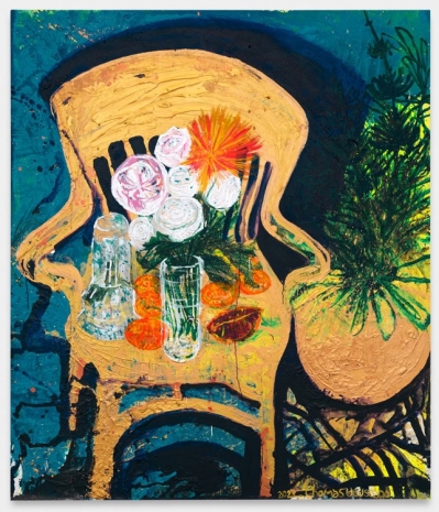 Thomas Houseago, Fresh Oranges & Flowers in Studio, 2023 , Gagosian