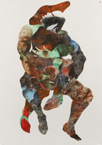 Ousmane Ba , The Embrace Under the Veil, 2023 , Peres Projects