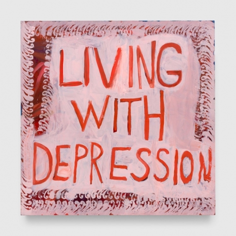 Josh Smith, Living with Depression, 2023, David Zwirner