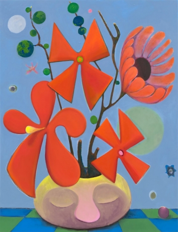 Antone Könst, Red Flowers, 2023 , Tilton Gallery