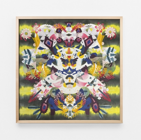 Haegue Yang , Flashy Harvest Spell Radial Folds – Mesmerizing Mesh #194, 2023, Galerie Chantal Crousel