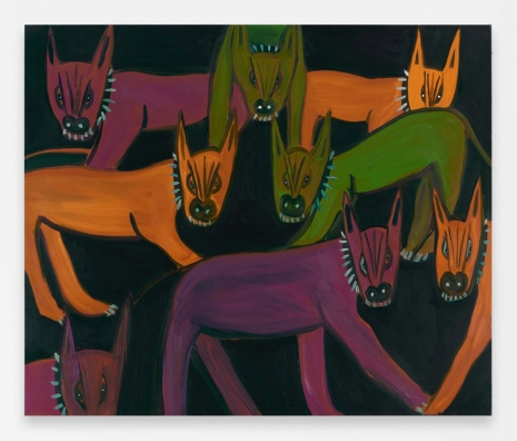 Marcus Jahmal, Night Dogs, 2023 , Anton Kern Gallery