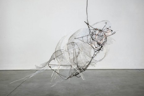 Elliott Hundley, Drawing of Head, 2013, Andrea Rosen Gallery (closed)