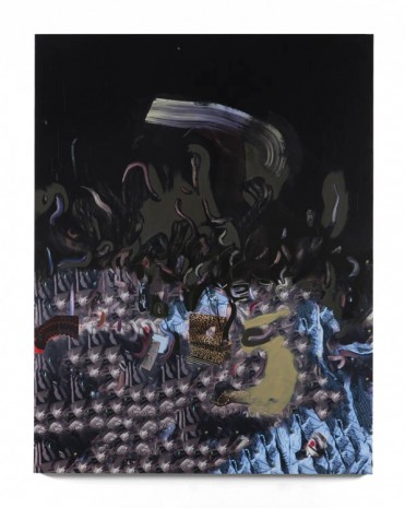 Elliott Hundley, Composition Black, 2013, Andrea Rosen Gallery (closed)
