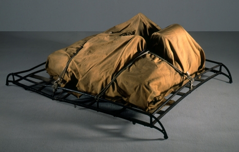 Christo, Package on a luggage rack, 1962, Gagosian