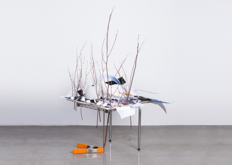Sarah Sze , Side Table with Landscapes, 2015 , Tanya Bonakdar Gallery