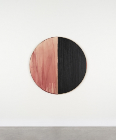 Callum Innes, Untitled Lamp Black / Rose Madder, 2023, Kerlin Gallery