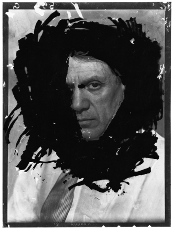 Dora Maar , Portrait of Picasso at the Studio at 29, rue d'Astorg, Paris, winter 1935–36 (positive image), Gagosian