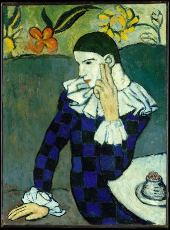 Pablo Picasso, Seated Harlequin, 1901 , Gagosian