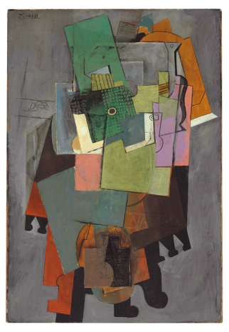 Pablo Picasso, Instruments de musique sur un guéridon, 1914 , Gagosian