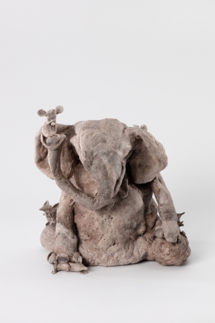 Francis Upritchard, Elephant with mice, 2021 , Anton Kern Gallery
